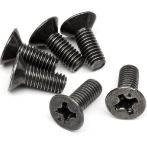 برغي مسطح  M3x8m